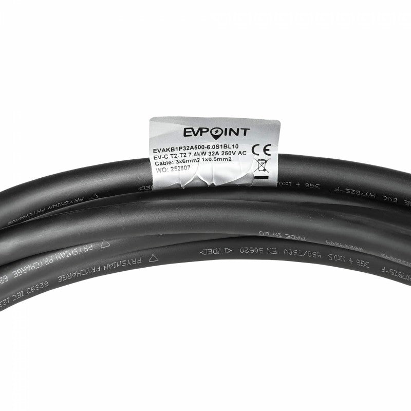 09.EVPoint Charging Cable Type 2, 7.4kW, 32A, 5m